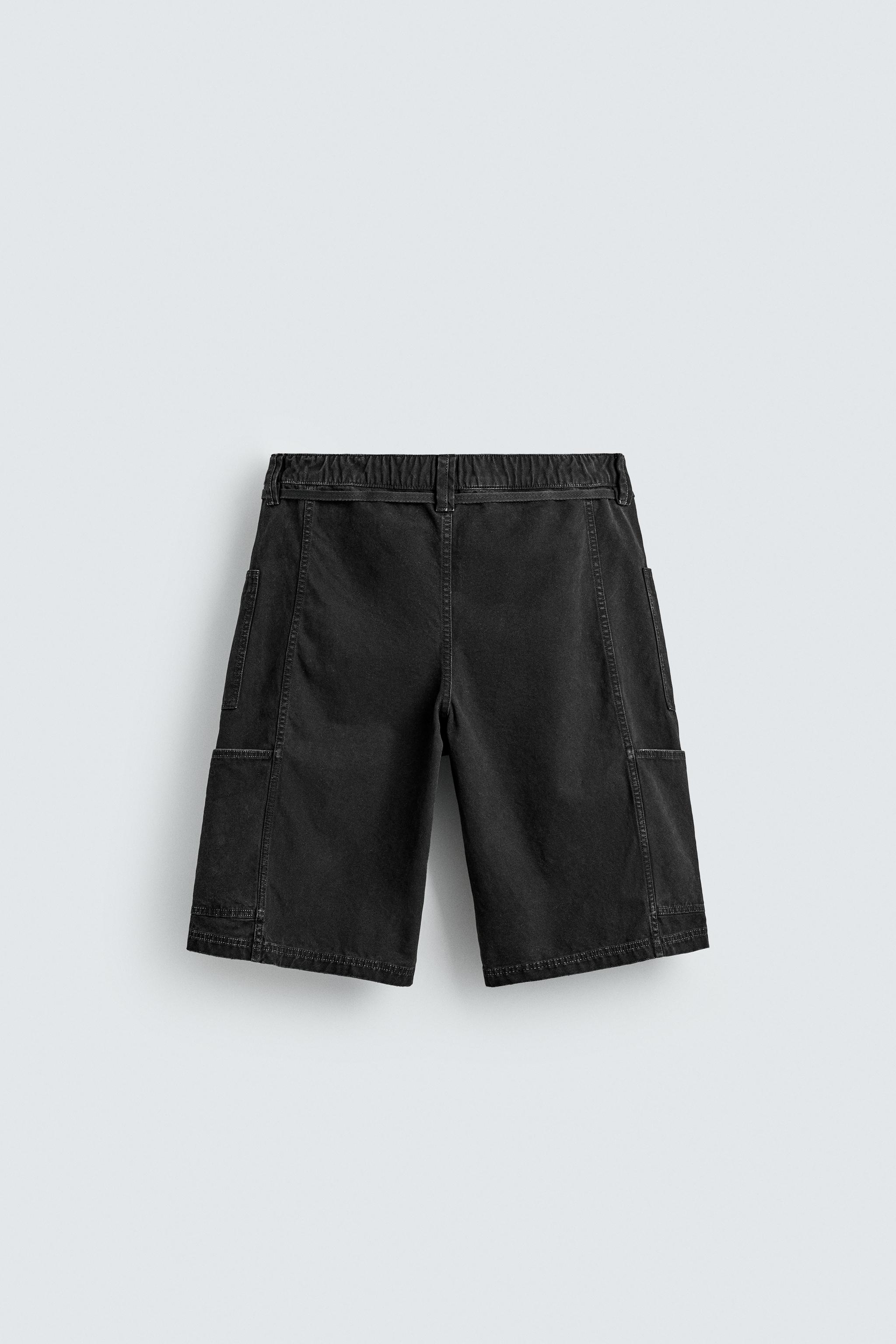 BELTED BAGGY FIT SHORTS